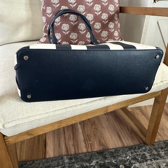 Kate Spade Navy and Cream Striped Purse - Picture 6 of 11